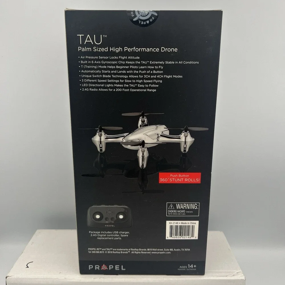 PROPEL TAU Palm Sized‎ Performance DRONE Red NEW In BOX